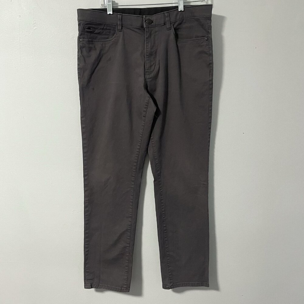 English Laundry Gray 5-Pocket Slim‎ Straight Pants Men's 36 x 32 (30.5" actual)